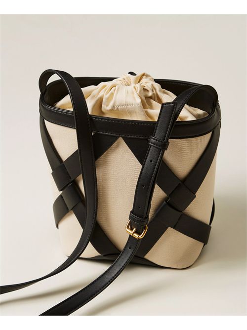 Borsa a secchiello in canvas TWINSET | TB7270/02711